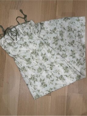 Princess Polly Olive Green Watercolor Floral Slip Dress